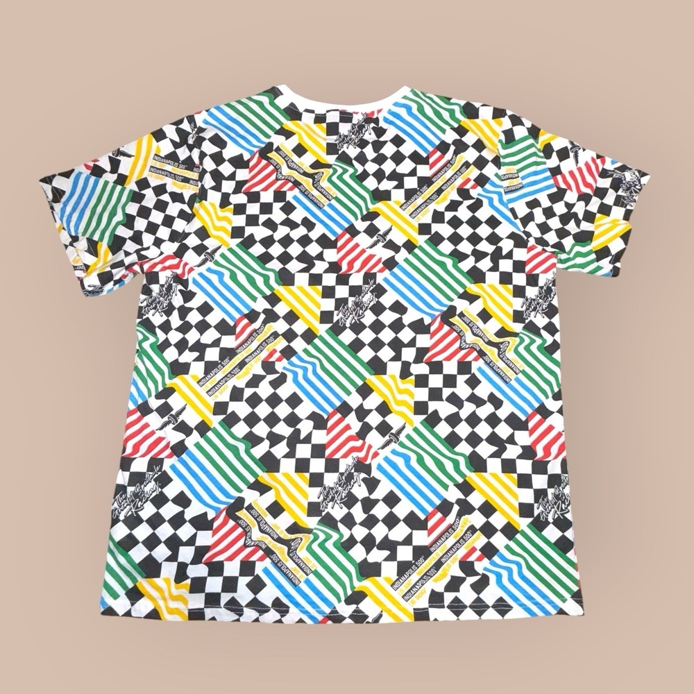 Indianapolis Motor Speedway Tee XXL Racing Flags Graphic Shirt Indy 500